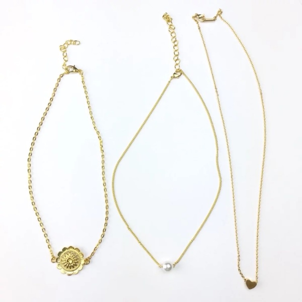 3 Piece Choker Necklace Jewelry Bundle